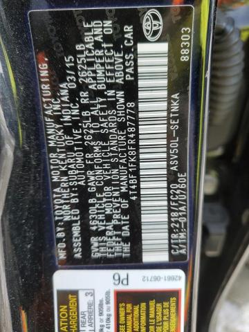 2015 TOYOTA CAMRY LE - 4T4BF1FK8FR487778
