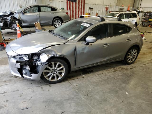 MAZDA 3 TOURING 2014 silver  gas JM1BM1L34E1104095 photo #1