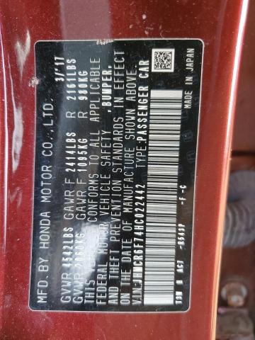 2017 HONDA ACCORD TOU - JHMCR6F74HC022442