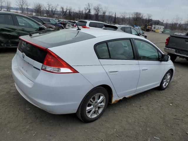 HONDA INSIGHT EX 2010 white  hybrid engine JHMZE2H77AS036777 photo #4