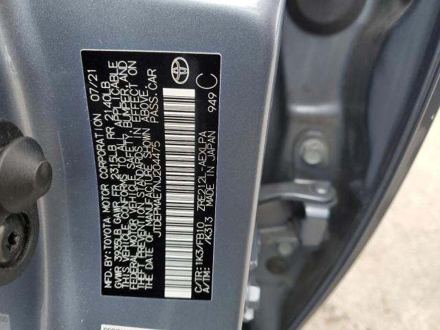 2022 TOYOTA COROLLA LE - JTDEPMAE7NJ204475