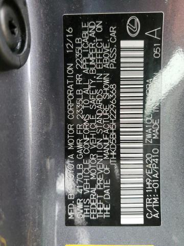2017 LEXUS CT 200 JTHKD5BH5H2296368