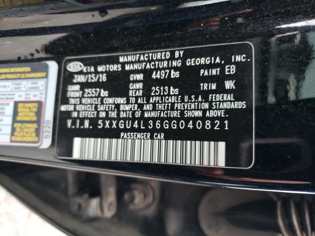 2016 KIA OPTIMA EX - 5XXGU4L36GG040821