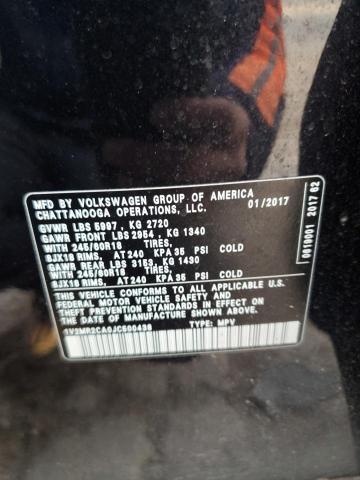 2018 VOLKSWAGEN ATLAS SEL - 1V2MR2CA0JC500438