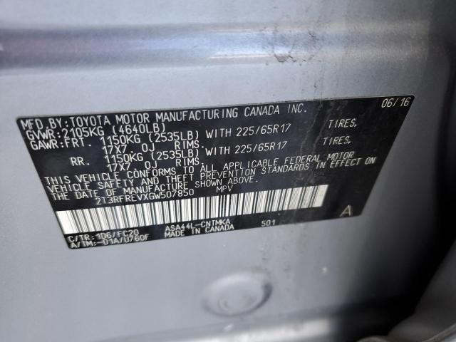 2016 TOYOTA RAV4 XLE - 2T3RFREVXGW507850