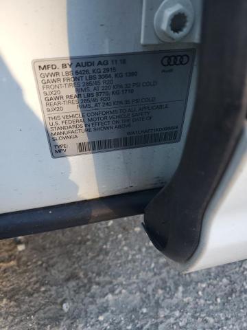 2019 AUDI Q7 PREMIUM - WA1LHAF71KD020604