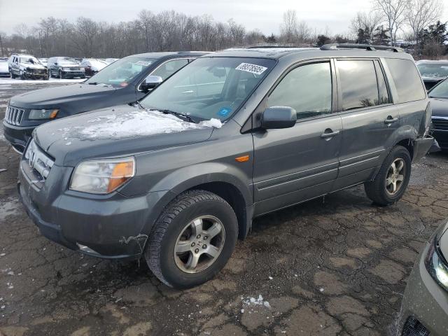 HONDA PILOT EXL 2007 gray  gas 2HKYF18627H514686 photo #1