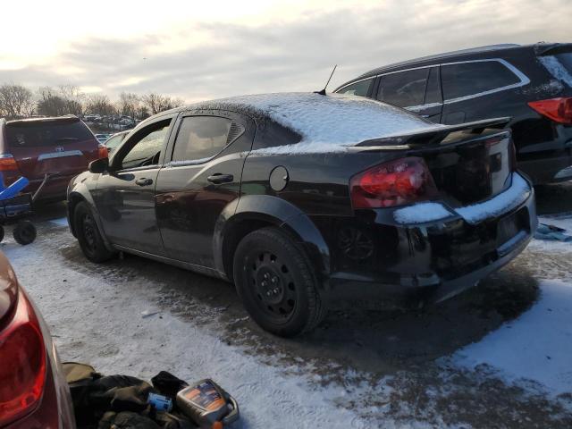 DODGE AVENGER SE 2012 black  gas 1C3CDZAB3CN220170 photo #3