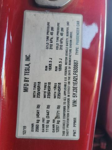 2020 TESLA MODEL 3 - 5YJ3E1EA2LF630887