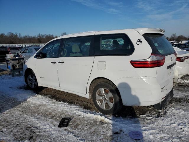 TOYOTA SIENNA L 2018 white  gas 5TDZZ3DC5JS944216 photo #3