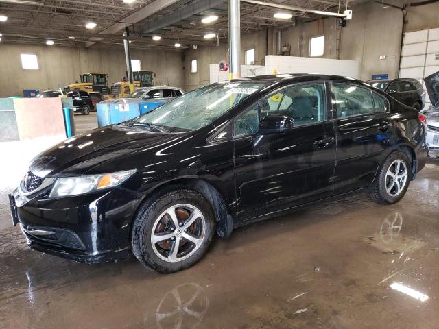 HONDA CIVIC SE 2015 black sedan 4d gas 19XFB2F78FE020730 photo #1