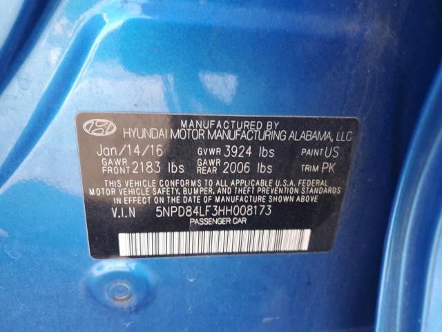 2017 HYUNDAI ELANTRA SE - 5NPD84LF3HH008173