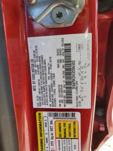2020 FORD FUSION SEL - 3FA6P0CD4LR206503