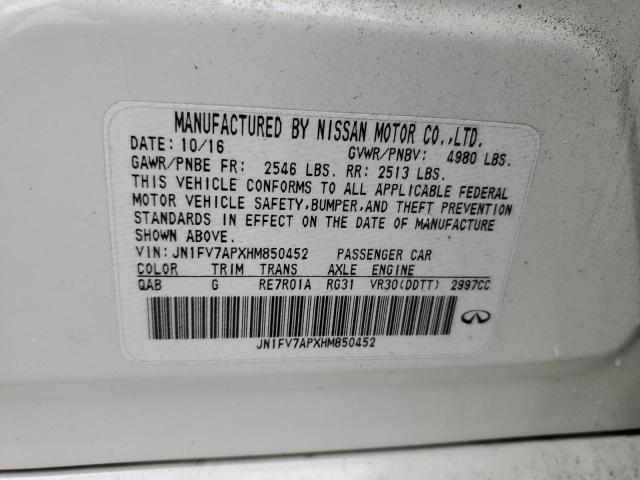 2017 INFINITI Q50 RED SP JN1FV7APXHM850452