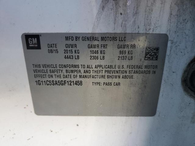 2016 CHEVROLET MALIBU LIM - 1G11C5SA5GF121458