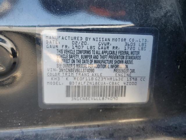 2020 NISSAN VERSA SV - 3N1CN8EV6LL874090
