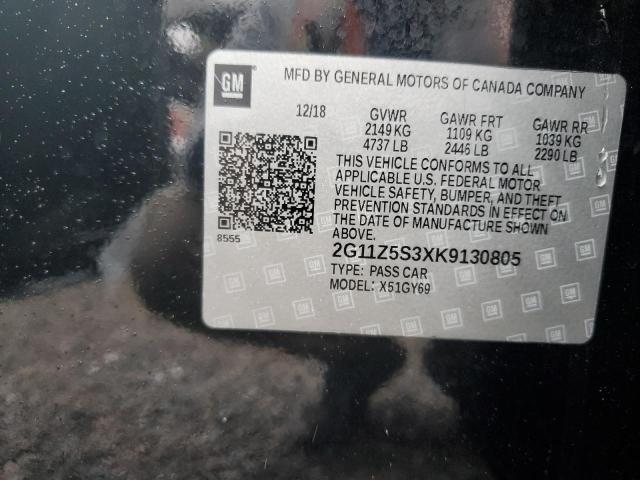 2019 CHEVROLET IMPALA LT 2G11Z5S3XK9130805