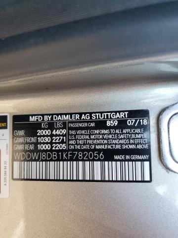 2019 MERCEDES-BENZ C 300 WDDWJ8DB1KF782056