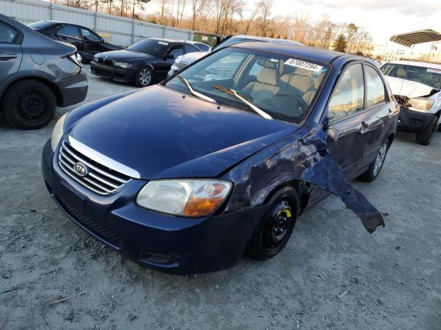 KIA SPECTRA EX 2007 blue  gas KNAFE121175380399 photo #1