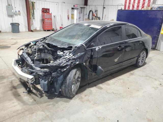 HONDA CIVIC SI 2008 black sedan 4d gas 2HGFA555X8H709181 photo #1