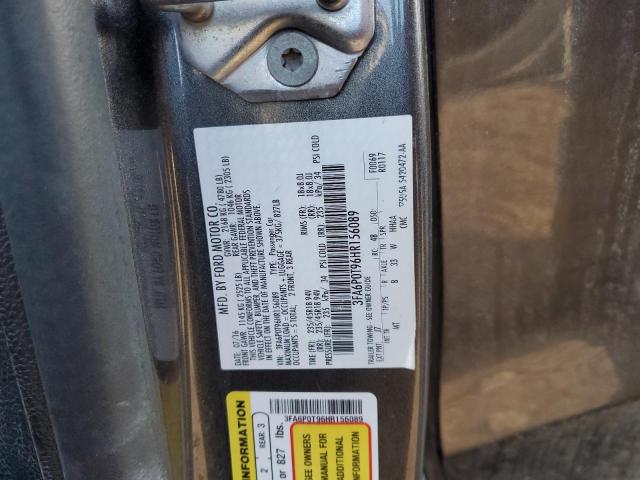 2017 FORD FUSION SE - 3FA6P0T96HR156089