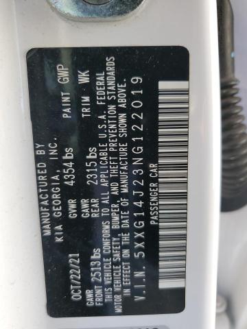 2022 KIA K5 LXS 5XXG14J23NG122019