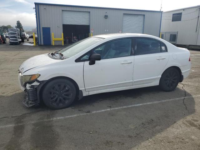 HONDA CIVIC EXL 2009 white  gas 2HGFA16949H338546 photo #1