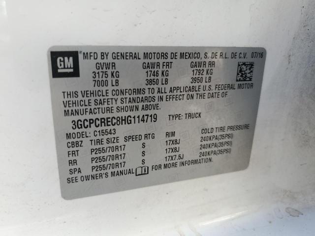 2017 CHEVROLET SILVERADO - 3GCPCREC8HG114719