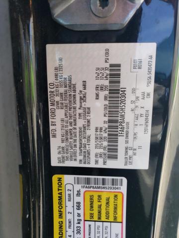 2017 FORD MUSTANG - 1FA6P8AM5H5203041