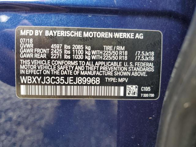 2018 BMW X2 SDRIVE2 - WBXYJ3C35JEJ89968