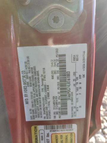 2020 FORD FUSION S - 3FA6P0G74LR161003