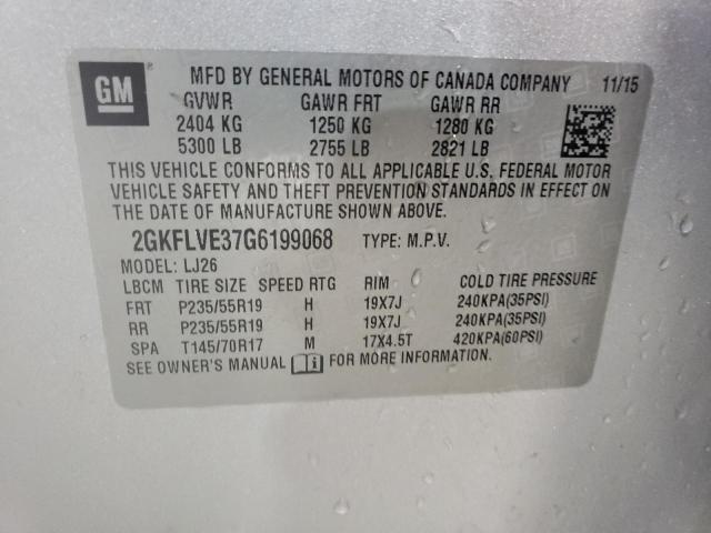 2016 GMC TERRAIN DE 2GKFLVE37G6199068