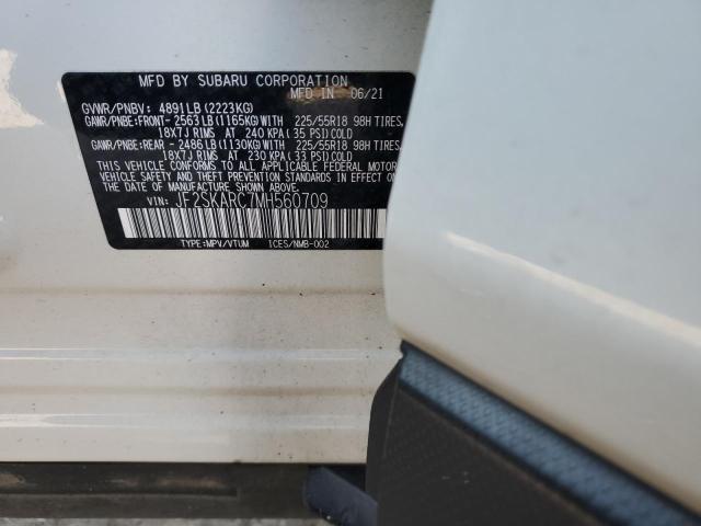 2021 SUBARU FORESTER S - JF2SKARC7MH560709