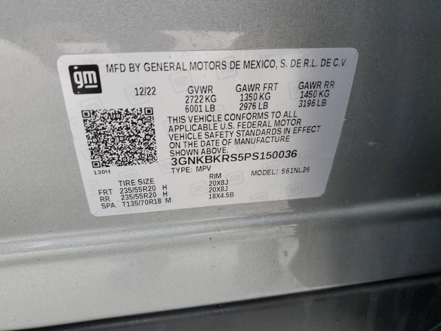 2023 CHEVROLET BLAZER RS 3GNKBKRS5PS150036