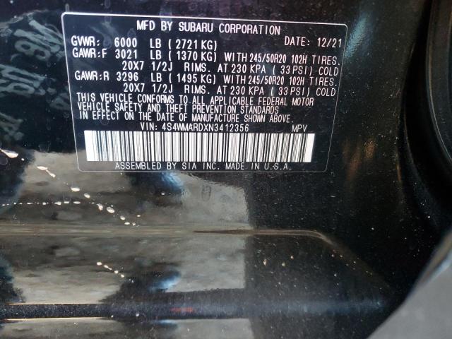 2022 SUBARU ASCENT TOU 4S4WMARDXN3412356