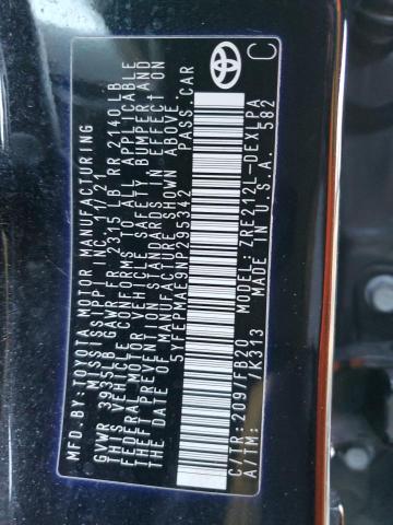 2022 TOYOTA COROLLA LE - 5YFEPMAE9NP295342