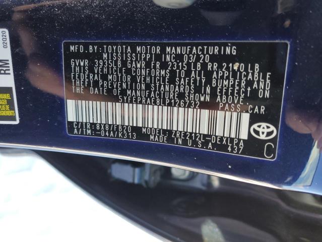 2020 TOYOTA COROLLA LE - 5YFEPRAE8LP126732