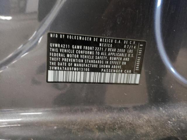 2015 VOLKSWAGEN GOLF TDI 3VWRA7AU9FM013105