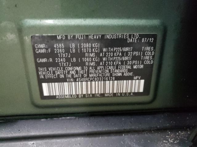 2013 SUBARU OUTBACK 2. - 4S4BRCPC8D3216128