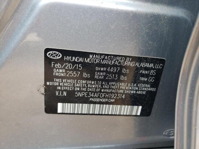 2015 HYUNDAI SONATA SPORT 5NPE34AF0FH192314