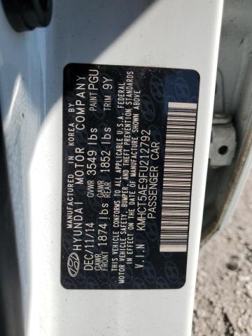 2015 HYUNDAI ACCENT GS KMHCT5AE9FU212792