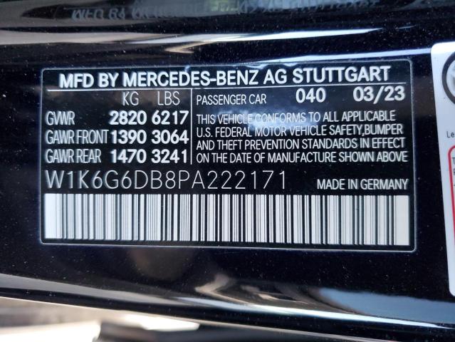 2023 MERCEDES-BENZ S 500 4MAT W1K6G6DB8PA222171