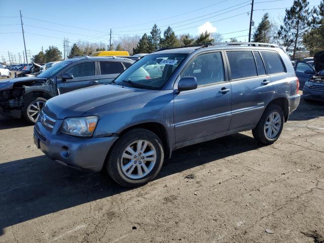 TOYOTA HIGHLANDER 2006 charcoal 4dr spor hybrid engine JTEEW21A960022140 photo #1