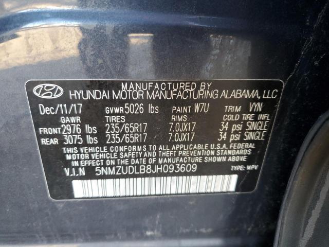 2018 HYUNDAI SANTA FE S - 5NMZUDLB8JH093609