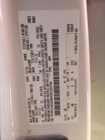 1FMCU9GD8HUC34336 2017 FORD ESCAPE