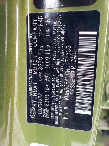 2022 HYUNDAI VENUE SEL - KMHRC8A36NU171336