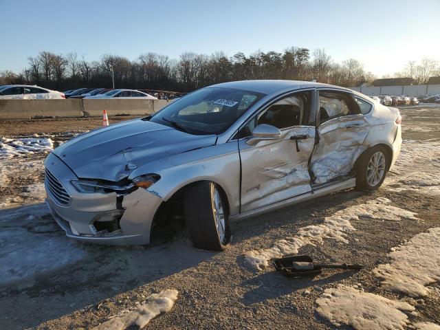 FORD FUSION SEL 2019 silver  hybrid engine 3FA6P0MU5KR109355 photo #1