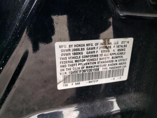 2015 ACURA ILX 20 19VDE1F36FE001558