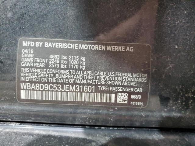 2018 BMW 330 XI - WBA8D9C53JEM31601