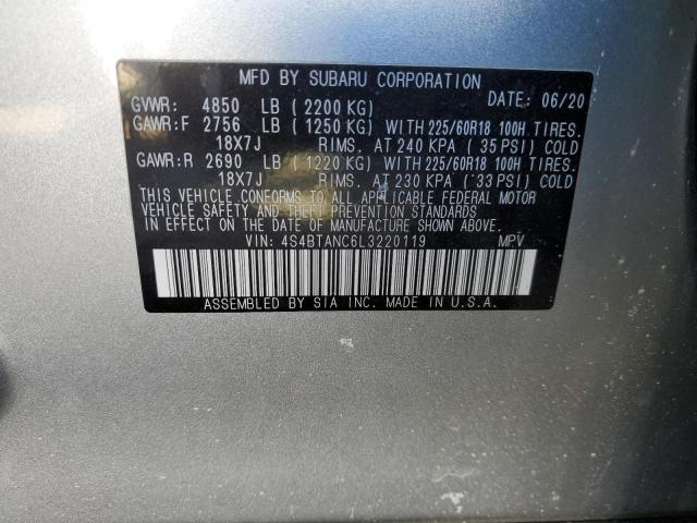 2020 SUBARU OUTBACK LI 4S4BTANC6L3220119